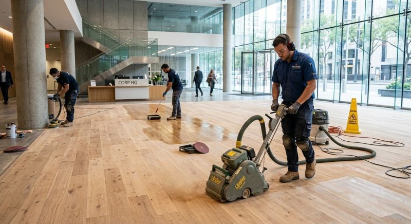 Our team working on Flooring Service projects in Fall River, MA