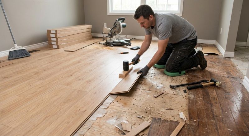 Laminate Floor Installation in West Warwick, RI