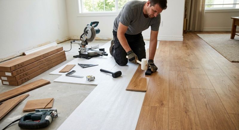 Laminate Floor Replacement in Warren, RI