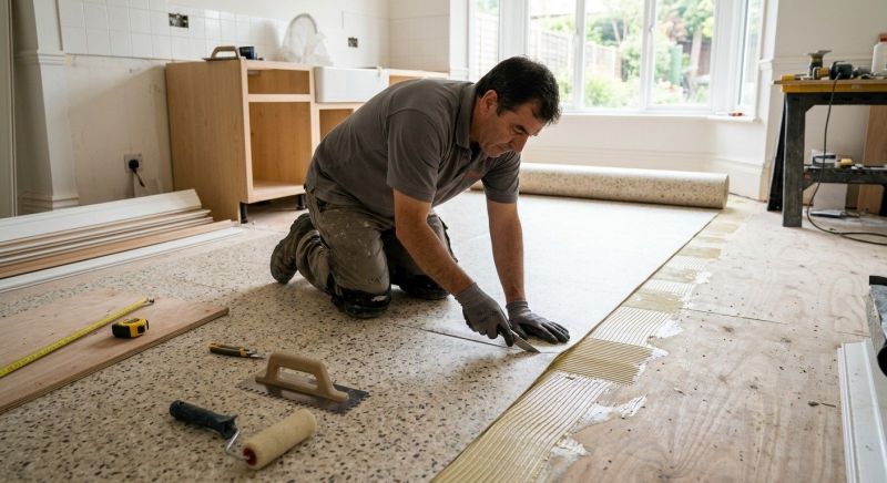 Linoleum Floor Installation in Fall River, MA