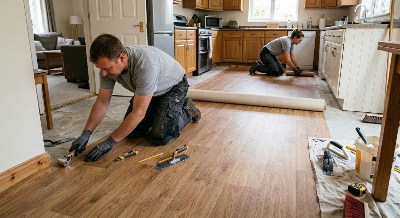 Linoleum Floor Installation in Fall River, MA