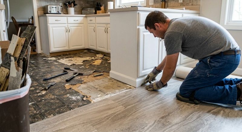 Linoleum Floor Installation in Mansfield, MA